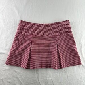VTG Forever 21 Red Gingham Pleated Mini Skirt Women's Sz S Y2k 2000s Cherrygirl